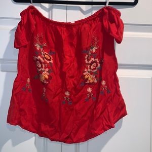 Off the shoulder shirt